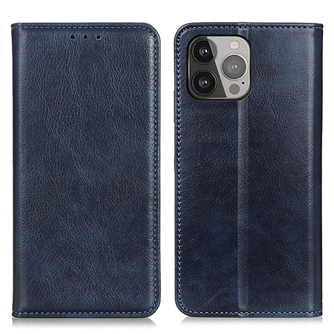 Coque Portefeuille Livre Cuir Etui Clapet L25 pour Apple iPhone 14 Pro Max Bleu