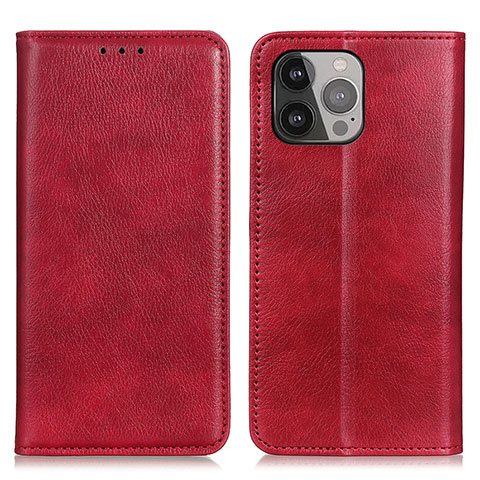 Coque Portefeuille Livre Cuir Etui Clapet L25 pour Apple iPhone 14 Pro Max Rouge