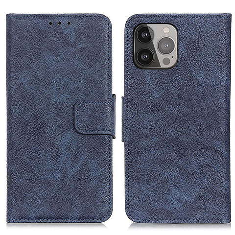 Coque Portefeuille Livre Cuir Etui Clapet L27 pour Apple iPhone 14 Pro Bleu