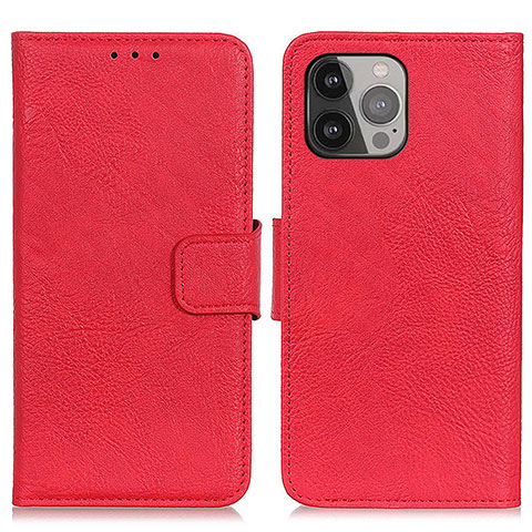 Coque Portefeuille Livre Cuir Etui Clapet L27 pour Apple iPhone 14 Pro Rouge