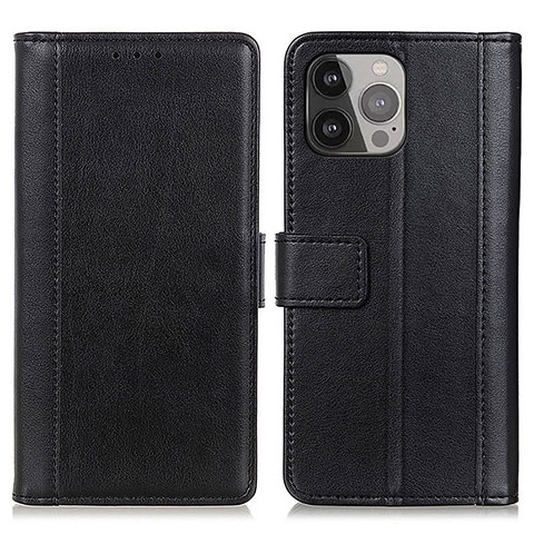 Coque Portefeuille Livre Cuir Etui Clapet L28 pour Apple iPhone 15 Pro Noir