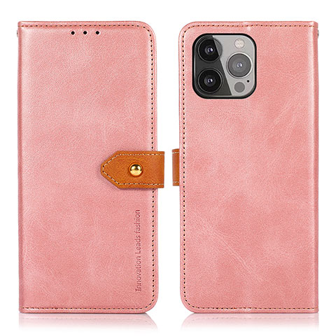 Coque Portefeuille Livre Cuir Etui Clapet L29 pour Apple iPhone 13 Pro Or Rose