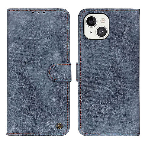 Coque Portefeuille Livre Cuir Etui Clapet L30 pour Apple iPhone 14 Bleu