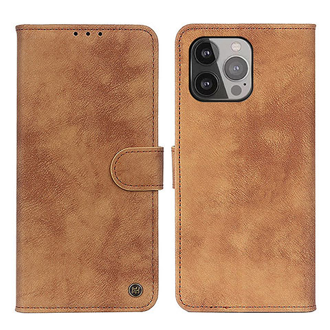 Coque Portefeuille Livre Cuir Etui Clapet L30 pour Apple iPhone 14 Pro Marron