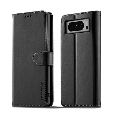 Coque Portefeuille Livre Cuir Etui Clapet LC1 pour Google Pixel 8 Pro 5G Noir