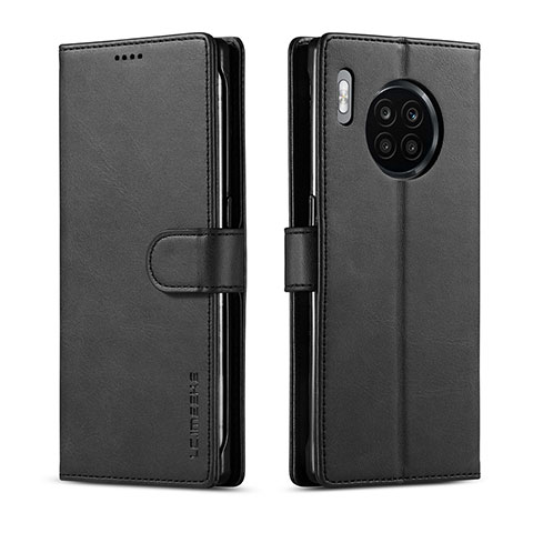 Coque Portefeuille Livre Cuir Etui Clapet LC1 pour Huawei Honor 50 Lite Noir