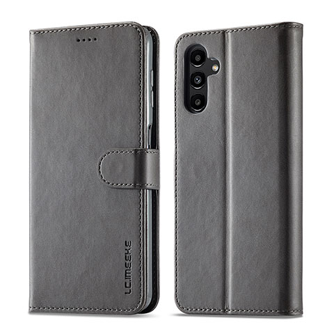 Coque Portefeuille Livre Cuir Etui Clapet LC1 pour Samsung Galaxy A04s Gris