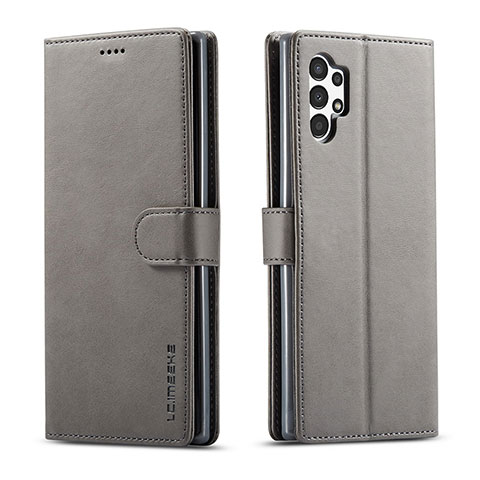 Coque Portefeuille Livre Cuir Etui Clapet LC1 pour Samsung Galaxy A13 4G Gris