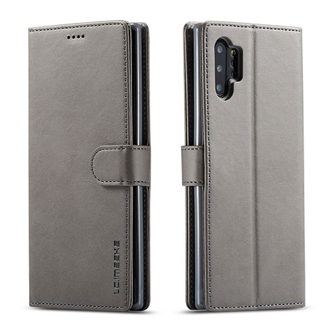 Coque Portefeuille Livre Cuir Etui Clapet LC1 pour Samsung Galaxy A32 4G Gris