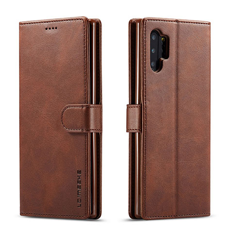 Coque Portefeuille Livre Cuir Etui Clapet LC1 pour Samsung Galaxy A32 4G Marron