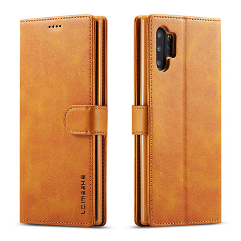 Coque Portefeuille Livre Cuir Etui Clapet LC1 pour Samsung Galaxy A32 5G Brun Clair