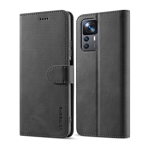 Coque Portefeuille Livre Cuir Etui Clapet LC1 pour Xiaomi Mi 12T 5G Noir