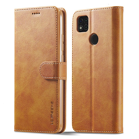 Coque Portefeuille Livre Cuir Etui Clapet LC1 pour Xiaomi POCO C31 Brun Clair