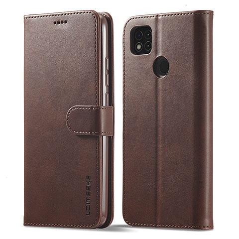 Coque Portefeuille Livre Cuir Etui Clapet LC1 pour Xiaomi POCO C31 Marron