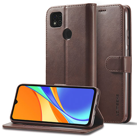 Coque Portefeuille Livre Cuir Etui Clapet LC2 pour Xiaomi Redmi 10A 4G Marron