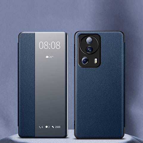 Coque Portefeuille Livre Cuir Etui Clapet LF1 pour Xiaomi Mi 12 Lite NE 5G Bleu