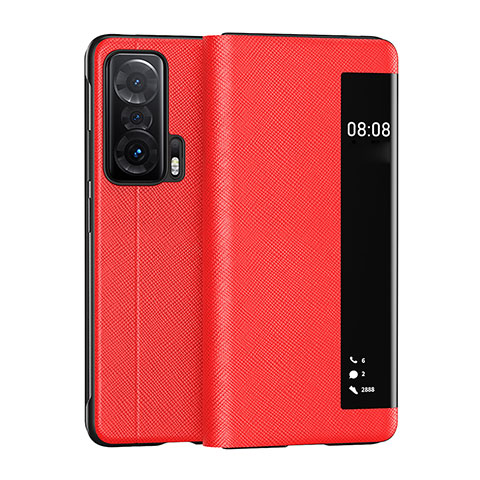 Coque Portefeuille Livre Cuir Etui Clapet LF2 pour Huawei Honor Magic V 5G Rouge