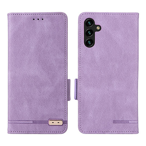 Coque Portefeuille Livre Cuir Etui Clapet LZ1 pour Samsung Galaxy A04s Violet