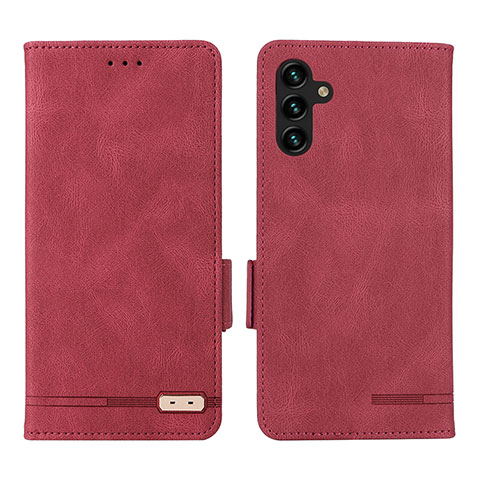 Coque Portefeuille Livre Cuir Etui Clapet LZ1 pour Samsung Galaxy A13 5G Rouge