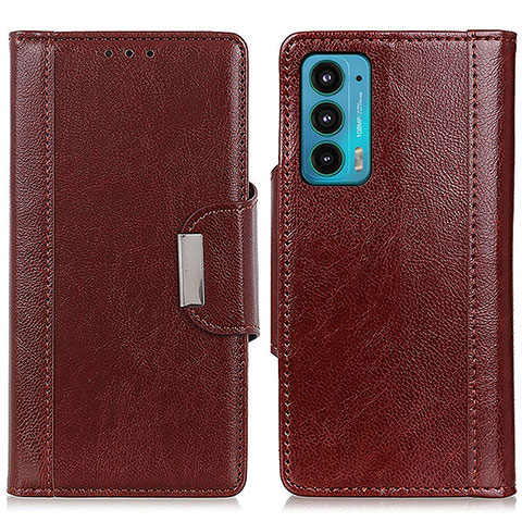 Coque Portefeuille Livre Cuir Etui Clapet M01L pour Motorola Moto Edge 20 5G Marron