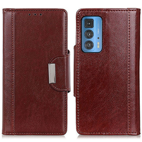 Coque Portefeuille Livre Cuir Etui Clapet M01L pour Motorola Moto Edge 20 Pro 5G Marron