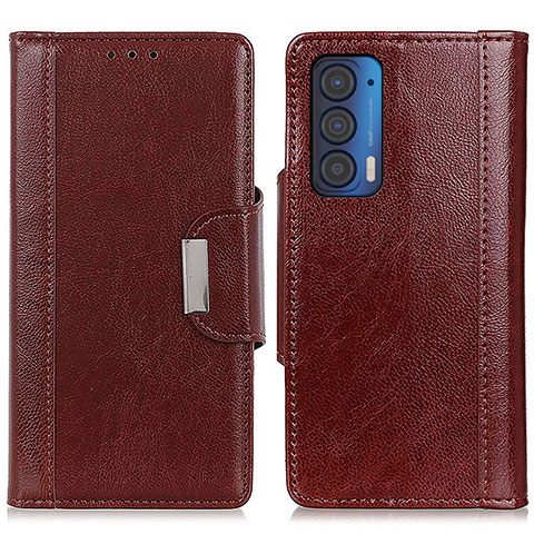 Coque Portefeuille Livre Cuir Etui Clapet M01L pour Motorola Moto Edge (2021) 5G Marron