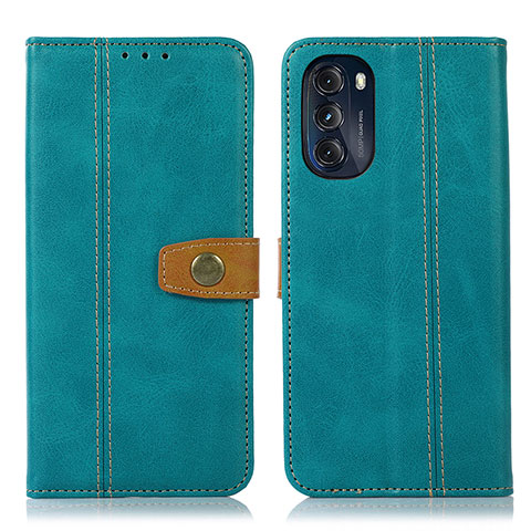 Coque Portefeuille Livre Cuir Etui Clapet M01L pour Motorola Moto G 5G (2022) Vert