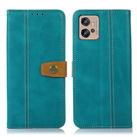 Coque Portefeuille Livre Cuir Etui Clapet M01L pour Motorola Moto G32 Vert