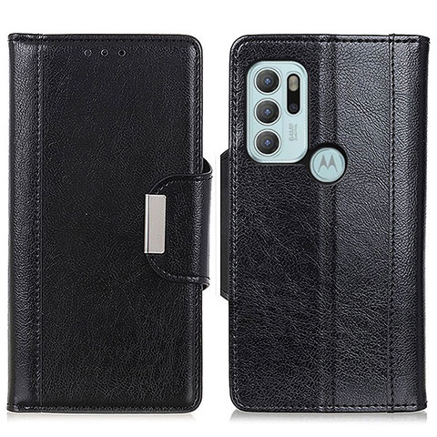 Coque Portefeuille Livre Cuir Etui Clapet M01L pour Motorola Moto G60s Noir