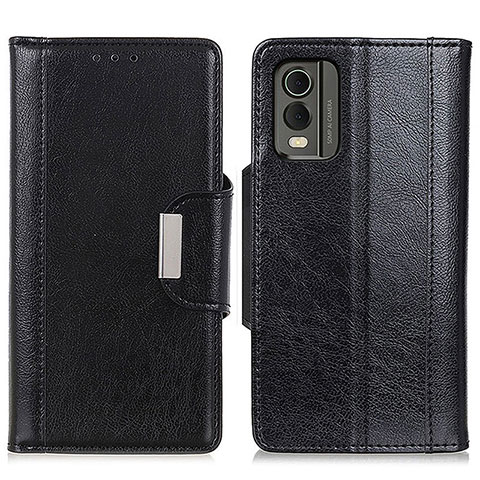 Coque Portefeuille Livre Cuir Etui Clapet M01L pour Nokia C32 Noir