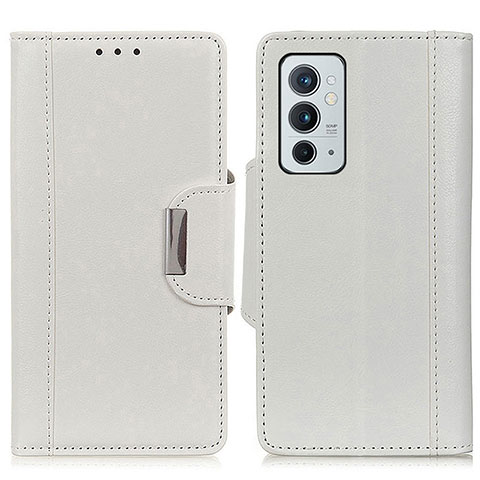 Coque Portefeuille Livre Cuir Etui Clapet M01L pour OnePlus 9RT 5G Blanc