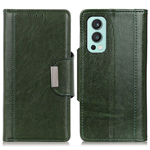 Coque Portefeuille Livre Cuir Etui Clapet M01L pour OnePlus Nord 2 5G Vert