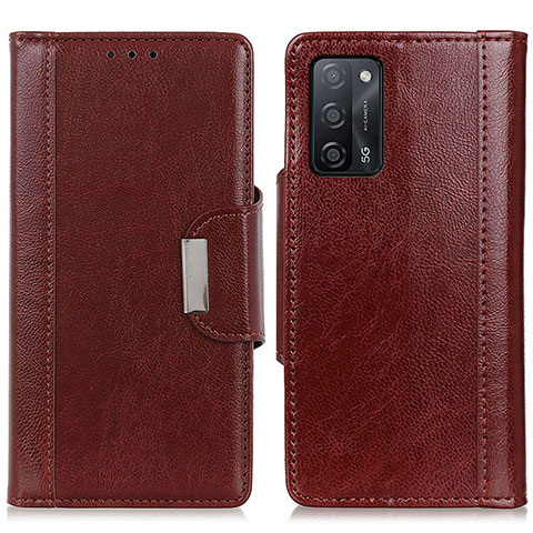 Coque Portefeuille Livre Cuir Etui Clapet M01L pour Oppo A53s 5G Marron