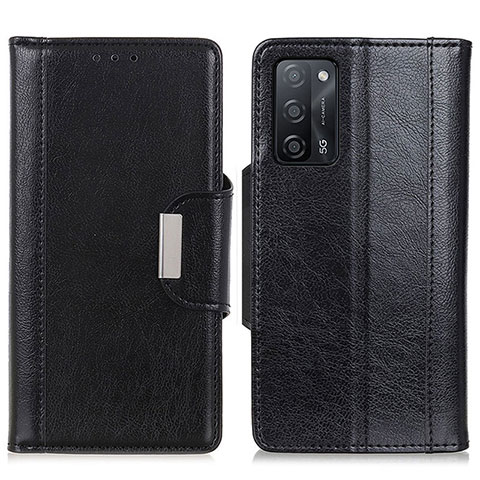 Coque Portefeuille Livre Cuir Etui Clapet M01L pour Oppo A53s 5G Noir