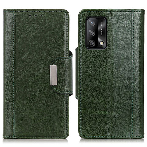 Coque Portefeuille Livre Cuir Etui Clapet M01L pour Oppo A74 4G Vert