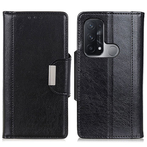 Coque Portefeuille Livre Cuir Etui Clapet M01L pour Oppo Reno5 A Noir