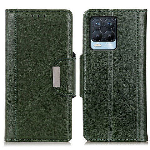 Coque Portefeuille Livre Cuir Etui Clapet M01L pour Realme 8 4G Vert