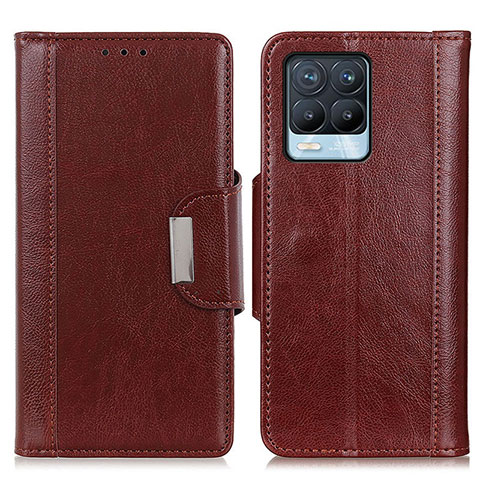 Coque Portefeuille Livre Cuir Etui Clapet M01L pour Realme 8 Pro Marron