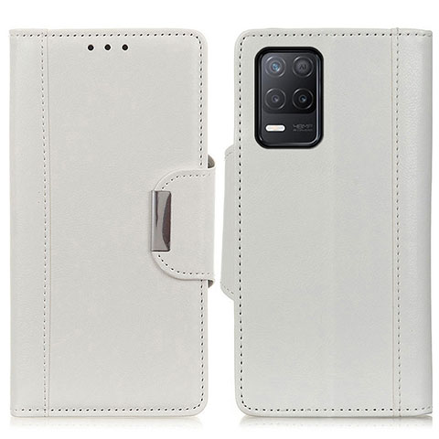 Coque Portefeuille Livre Cuir Etui Clapet M01L pour Realme 8s 5G Blanc