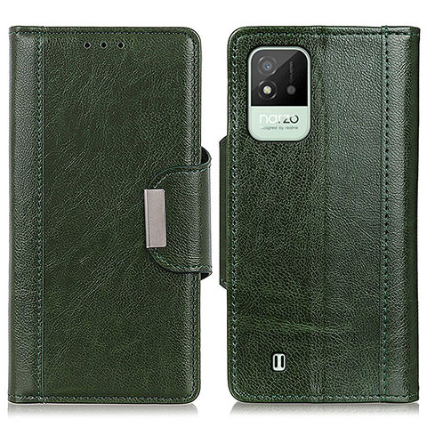 Coque Portefeuille Livre Cuir Etui Clapet M01L pour Realme C11 (2021) Vert