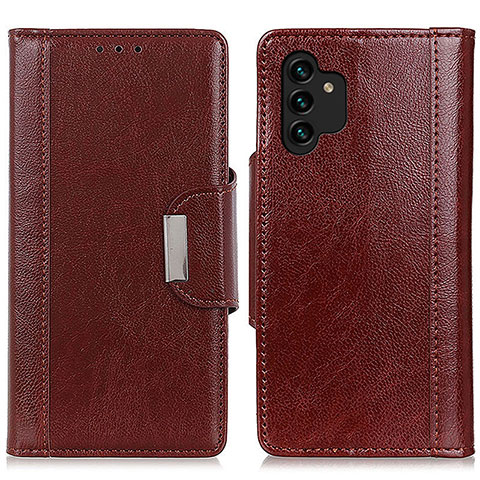 Coque Portefeuille Livre Cuir Etui Clapet M01L pour Samsung Galaxy A13 4G Marron