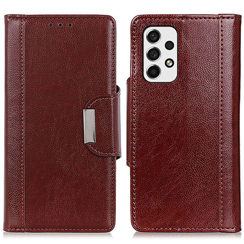 Coque Portefeuille Livre Cuir Etui Clapet M01L pour Samsung Galaxy A53 5G Marron