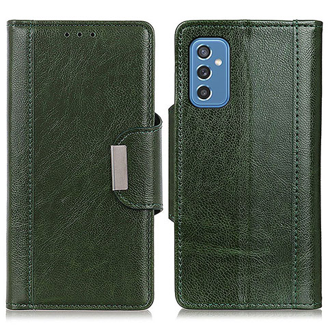 Coque Portefeuille Livre Cuir Etui Clapet M01L pour Samsung Galaxy M52 5G Vert