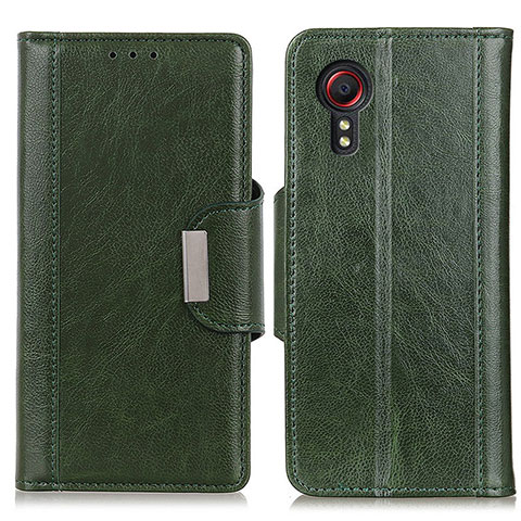 Coque Portefeuille Livre Cuir Etui Clapet M01L pour Samsung Galaxy XCover 5 SM-G525F Vert