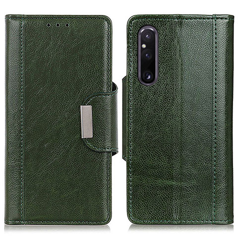 Coque Portefeuille Livre Cuir Etui Clapet M01L pour Sony Xperia 1 V Vert