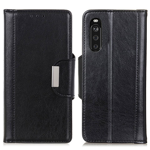 Coque Portefeuille Livre Cuir Etui Clapet M01L pour Sony Xperia 10 III Lite Noir