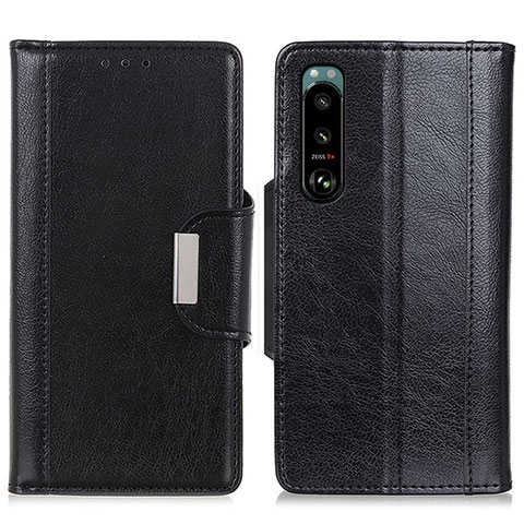 Coque Portefeuille Livre Cuir Etui Clapet M01L pour Sony Xperia 5 III Noir