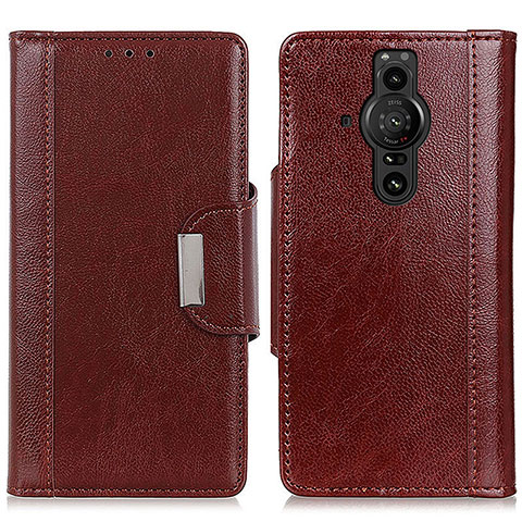 Coque Portefeuille Livre Cuir Etui Clapet M01L pour Sony Xperia PRO-I Marron