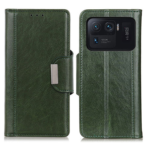 Coque Portefeuille Livre Cuir Etui Clapet M01L pour Xiaomi Mi 11 Ultra 5G Vert