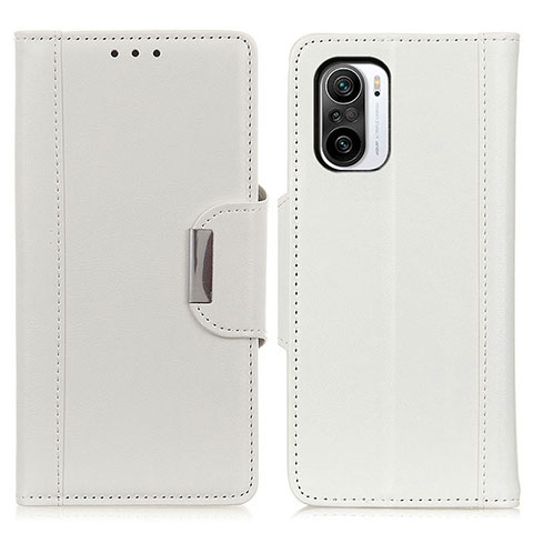 Coque Portefeuille Livre Cuir Etui Clapet M01L pour Xiaomi Mi 11i 5G Blanc